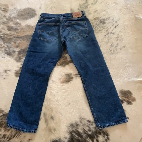 Vintage Levi’s 501 Straight-Leg Non-Stretch 100% Cotton Denim Jeans W31 L30 - Picture 4 of 15